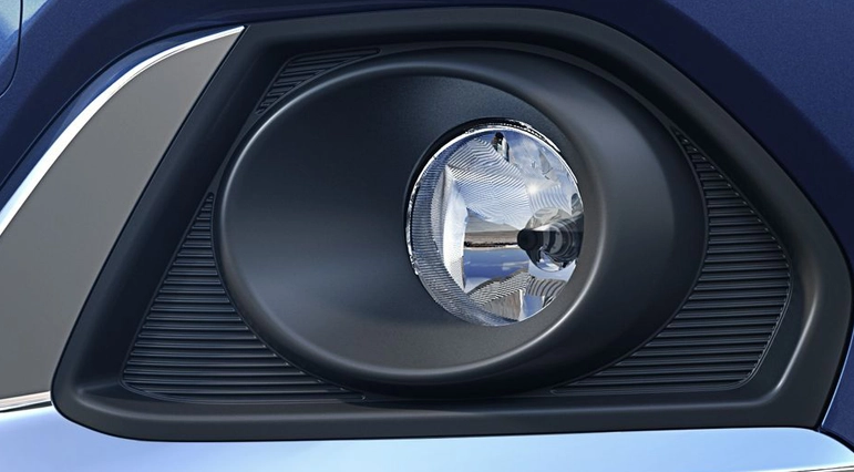   Fog Lamps With Bold Chrome Accents