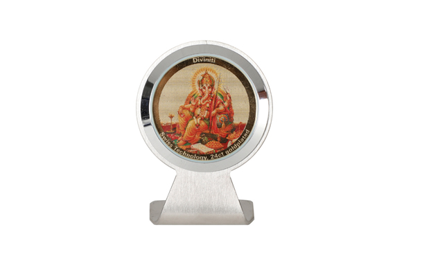 Dashboard Frame - Ganesha (Metallic) 24k Gold Plated