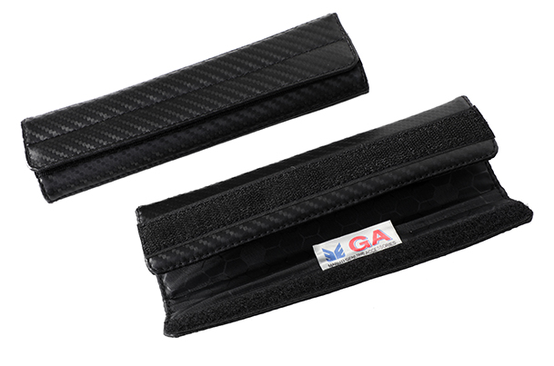 Cushion - Seat Belt Cover (Carbon Fibre Black) | 2 Pieces