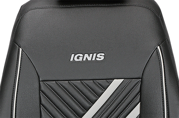 Seat Cover - Silver Lining Sprint Finish (Premium PU) Ignis