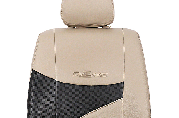 Seat Cover - Black & Beige (PU) | Dzire Tour S