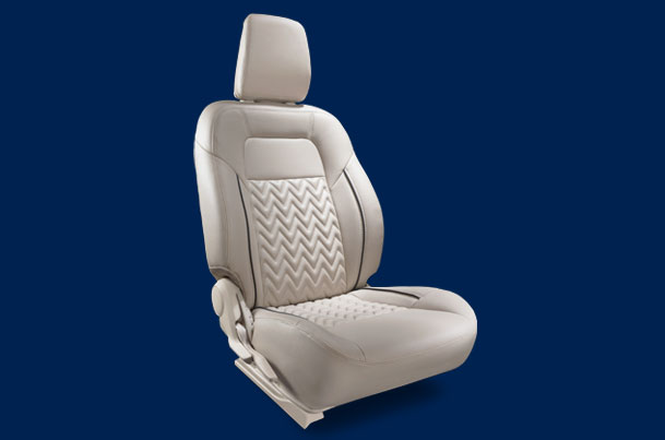 Seat Cover - Black Lining Wave Flow Finish (PU) Dzire L Variant