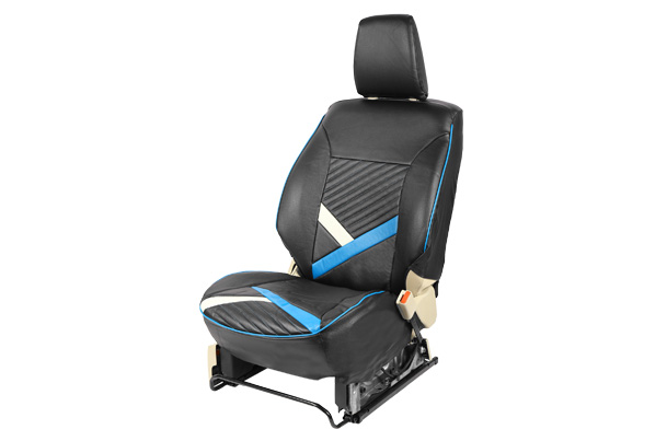 Seat Cover - Radical Blue Classic White (PU) | Ignis (All Except Sigma)