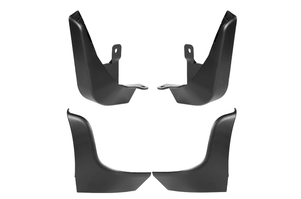 Mud Flap Set - Front & Rear (Black) | Alto K10