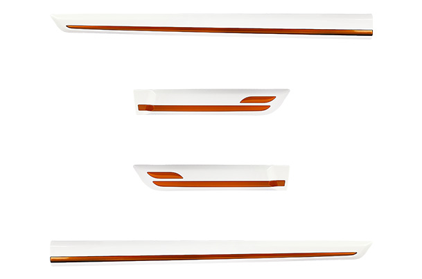 Body Side Moulding  - Orange insert (Superior White) | Wagon R