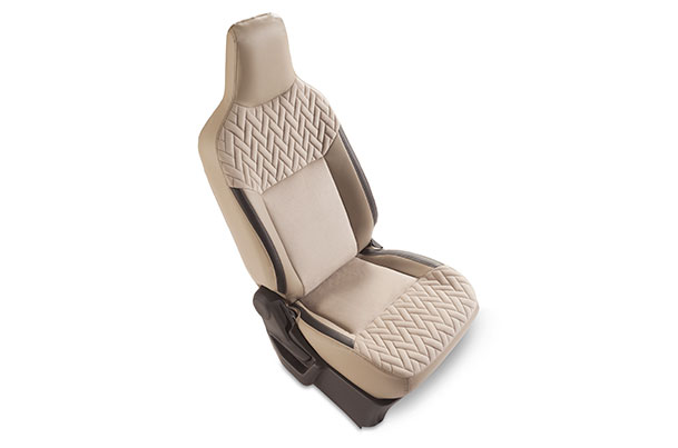 Seat Cover - Greige Knit (PU & Fabric) | Wagon R (V & Z Variant)