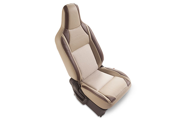 Seat Cover - Cocoa Highlight Cross (PU & Fabric) | Wagon R (V Variant)