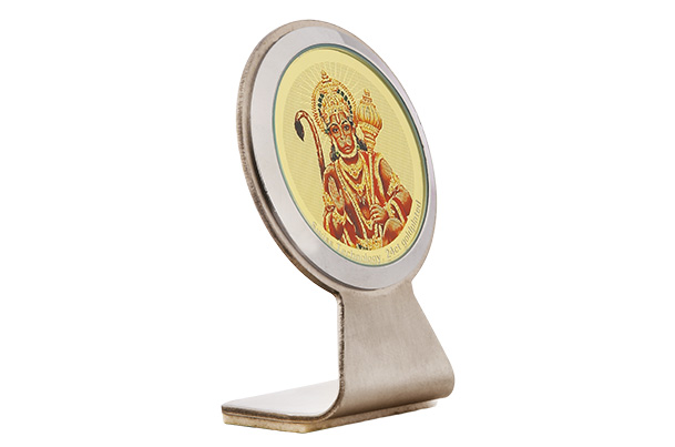 Dashboard Frame - Hanuman (Metallic) 24k Gold Plated