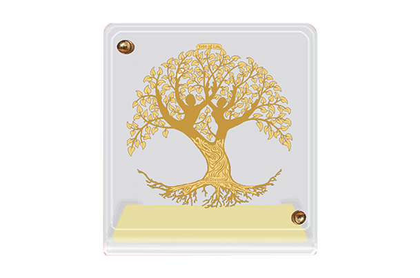 Dashboard Frame - Tree of Life (Acrylic) 24k Gold Plated