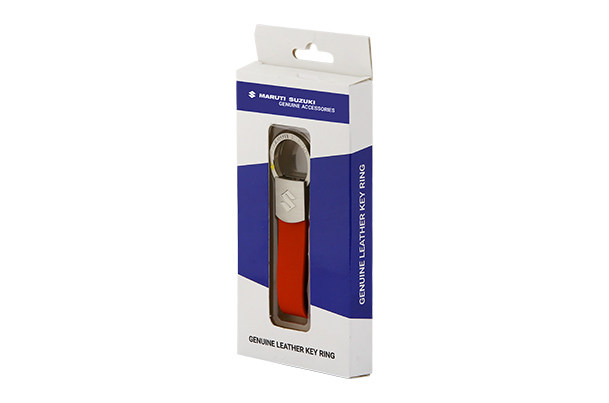 Key Ring - Leather (Red)