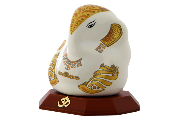 God Idol - Ganesha (Ceramic) | White