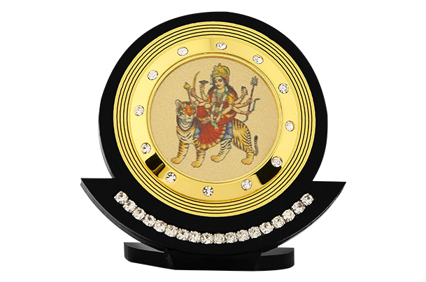 Dashboard Frame - Durga (Metallic) 24k Gold Plated 