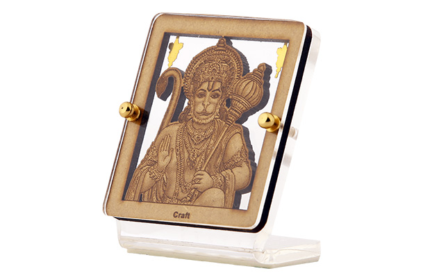 Dashboard Frame - Hanuman (Acrylic Wood Crafted)