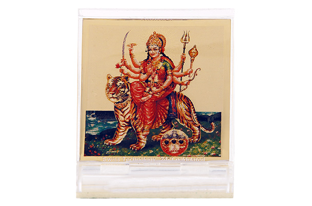 Dashboard Frame Durga Acrylic 24k Gold Plated 