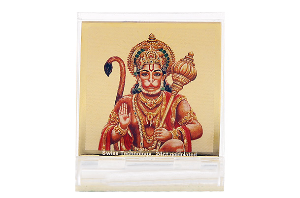 Dashboard Frame Hanuman Acrylic 24k Gold Plated 