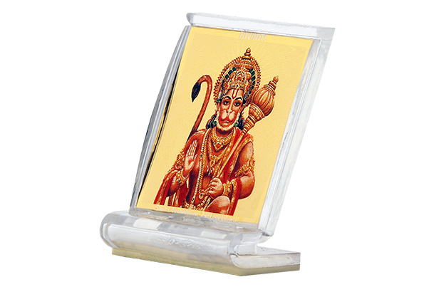 Dashboard Frame Hanuman Acrylic 24k Gold Plated