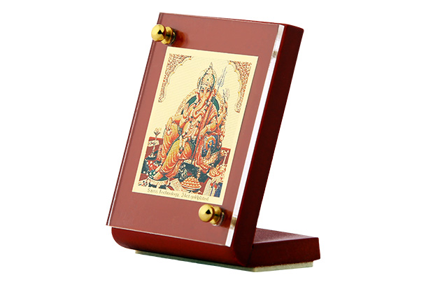 Dashboard Frame Ganesha 24k Gold Plated