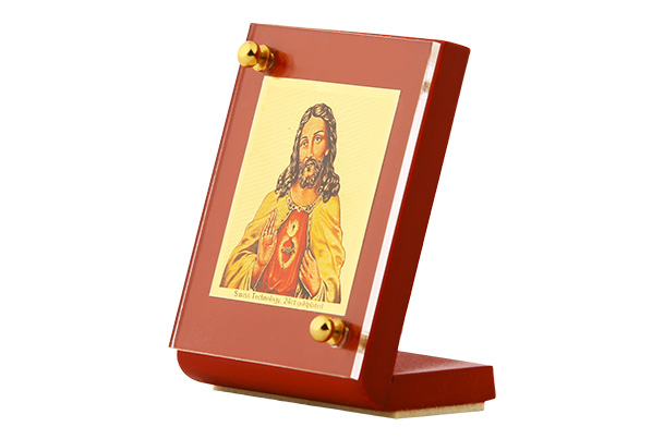 Dashboard Frame Jesus 24k Gold Plated