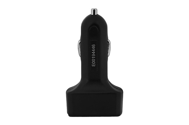 Car Charger - Fast 2 Port With Cabin Temperature Display (Black)