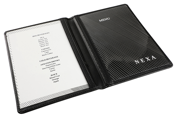 Nexa Menu Card (Black)
