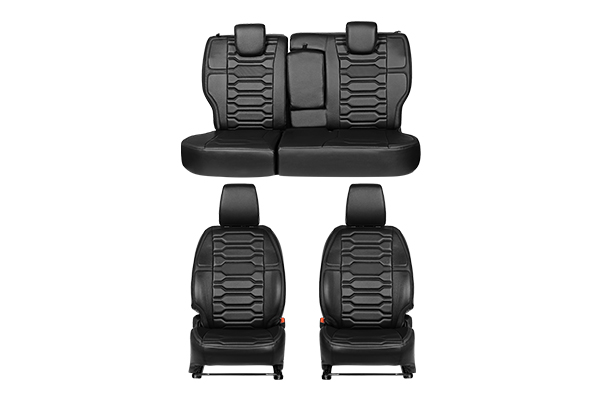 Seat Cover - Black Beam Crisp Highlight | New  Brezza (Z Variant)