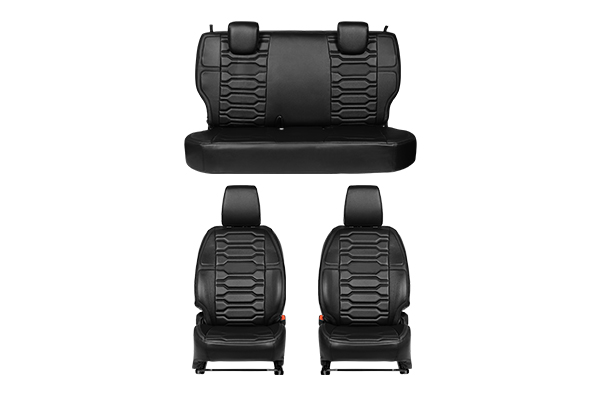 Seat Cover - Black Beam Crisp Highlight | New  Brezza (V Variant)