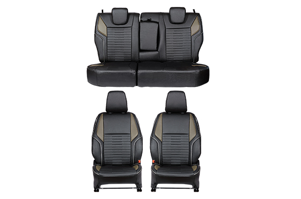 Seat Cover - Premium Woods Stroke Finish | New  Brezza (Z Variant)