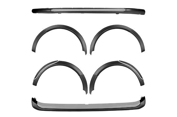 Exterior Styling Kit - Silver (Front Rear & Wheel Arch) | New Alto K10