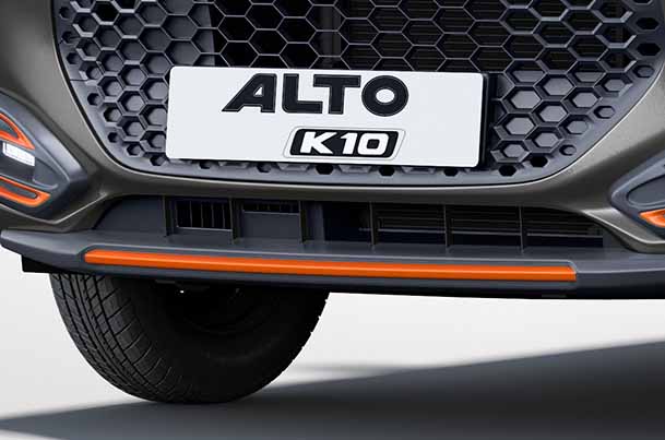 Front Skid Plate - Paprika Orange | New Alto K10