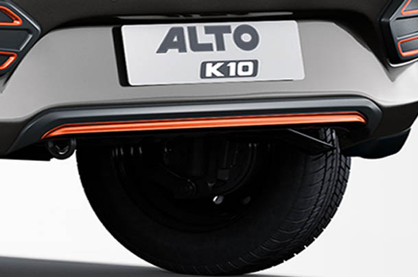 Rear Skid Plate - Paprika Orange | New Alto K10