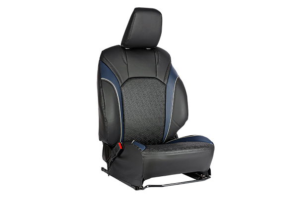 Seat Cover - Techno Lines Blue Highlight(PU) | New Baleno (Delta & Sigma Petrol/CNG Variant)