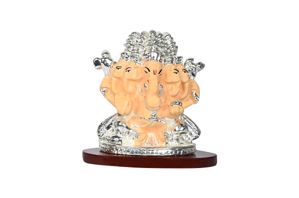 God Idol - Panchmukhi Ganesha (Orange)