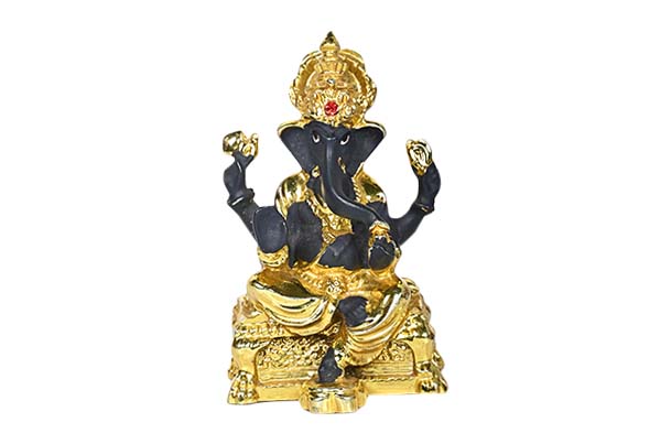 God Idol - Ganesha (Black & Golden)