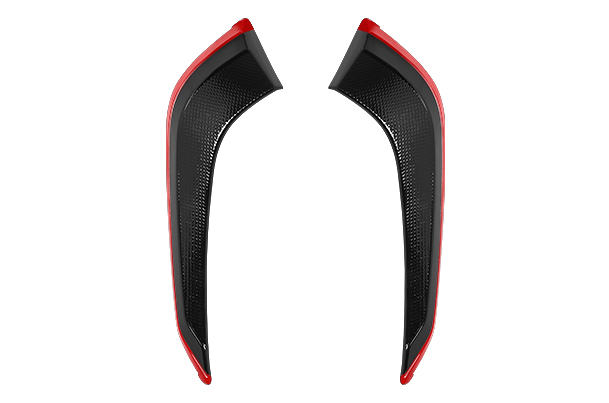 Front Bumper Painted Garnish -  Black + Red | Fronx