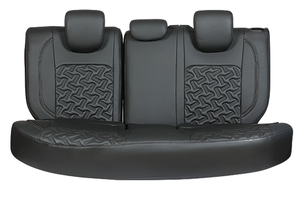 Crystal Cross Black Finish Sleeve Seat Cover | Fronx