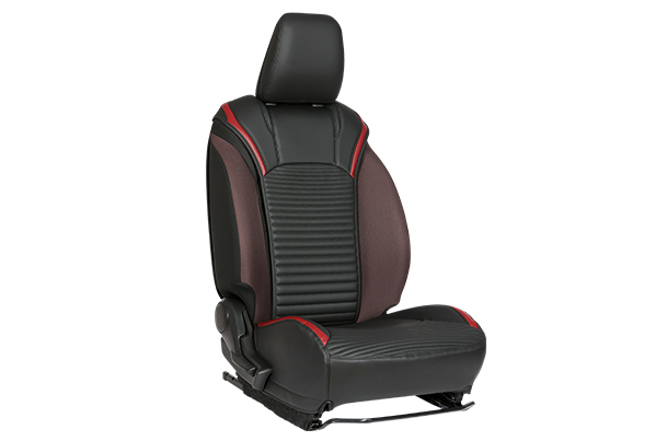 Power Scales Red Finish Sleeve Seat Cover | Fronx