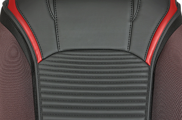 Power Scales Red Finish Sleeve Seat Cover | Fronx