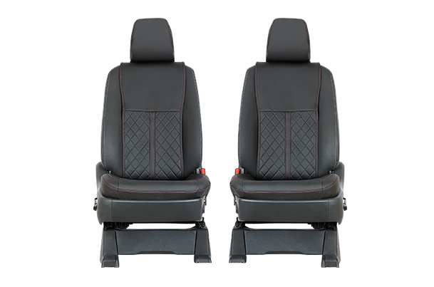 Diamond Cityscape Red Lining Finish Seat Cover (7S) - INVICTO (Zeta+)