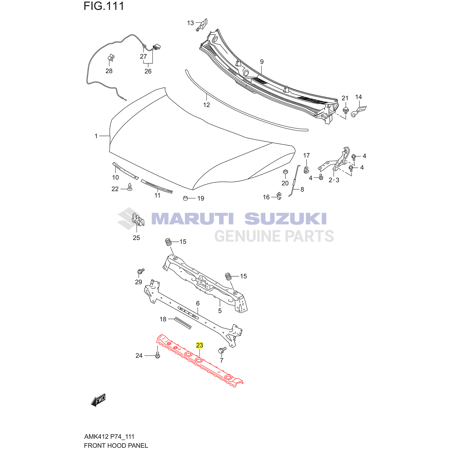 CROSSMEMBER COMPFRONT LO