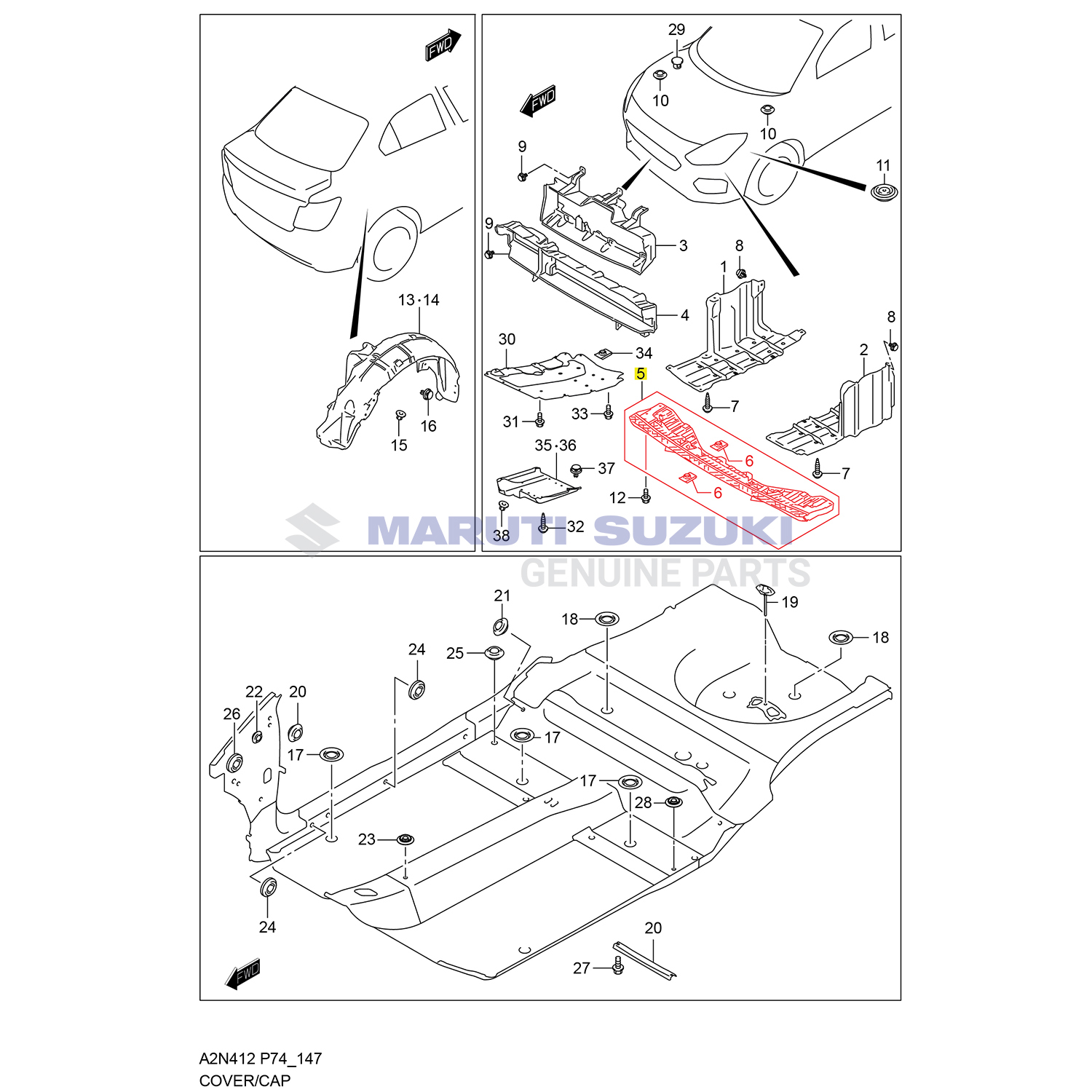 FRONT BUMPER LOWER ABSORBER COMP